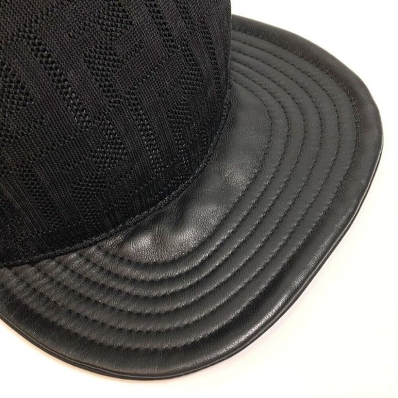 Authentic FENDI FZQ770 Zucca hat cap polyamide Black - Picture 5 of 10